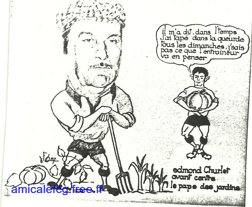 Caricature de Edmond Churlet