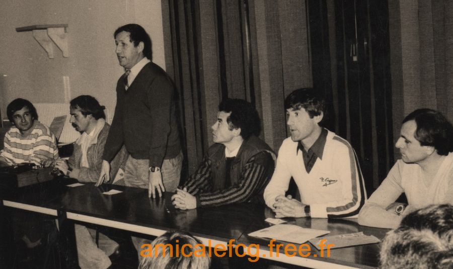 1984 Amicale des Educateurs du Pays Minier accueille Guy Roux à Gueugnon