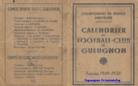 1949-50 Le Calendrier du Club 