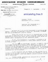 1940 La convocation pour une réunion avant la Fusion ...
