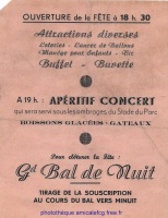 Juillet 1949 Programme Fête du Football (verso)